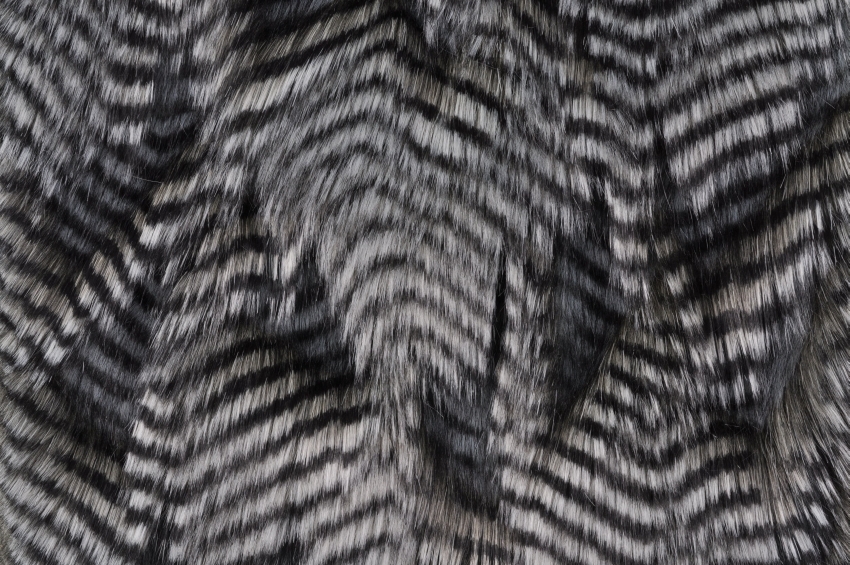 Fancy Feather Fur Silver